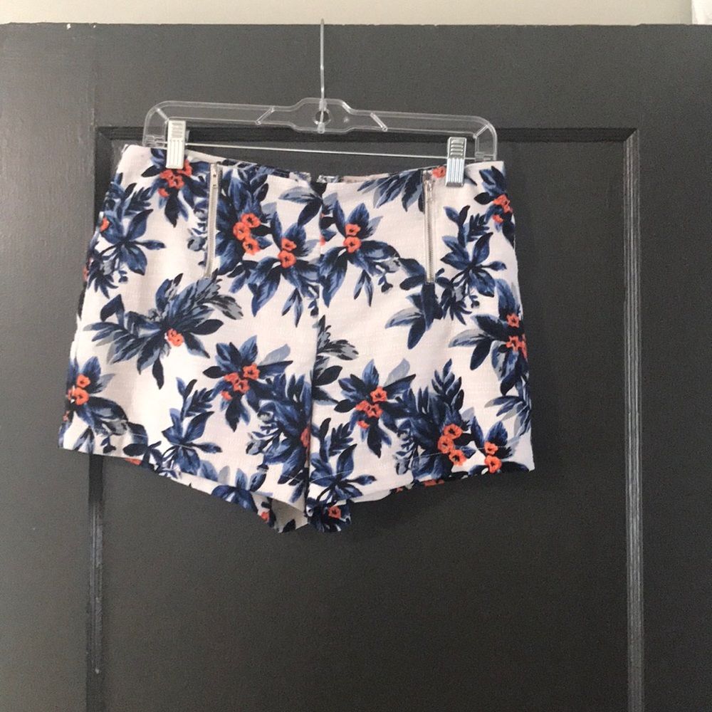 Floral High Waisted Shorts